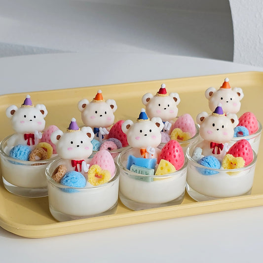 Bear Party Tealight Candle