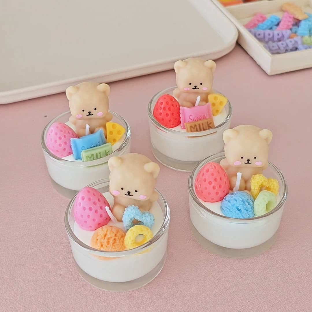 Bear Party Tealight Candle