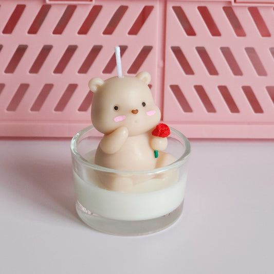 🐻 Teddy Bear Tealight Candle