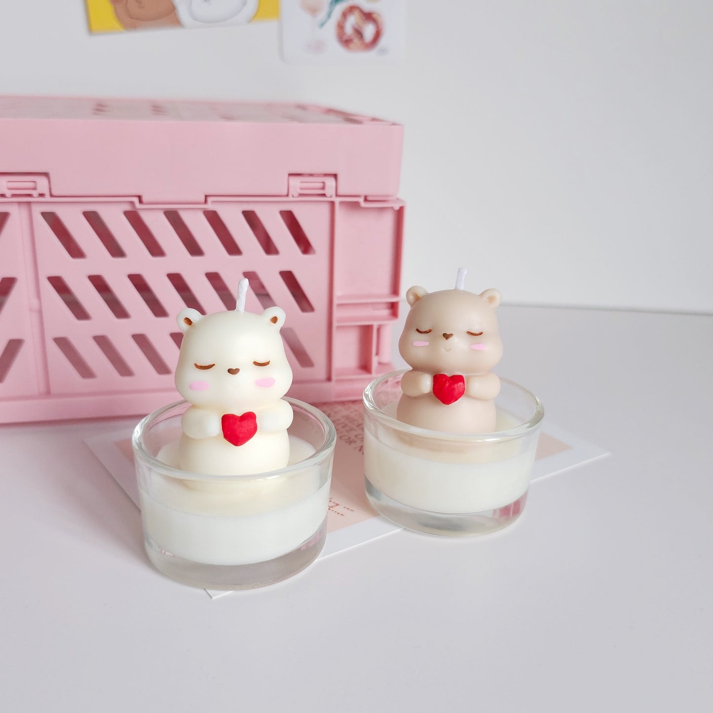 🐻 Teddy Bear Tealight Candle