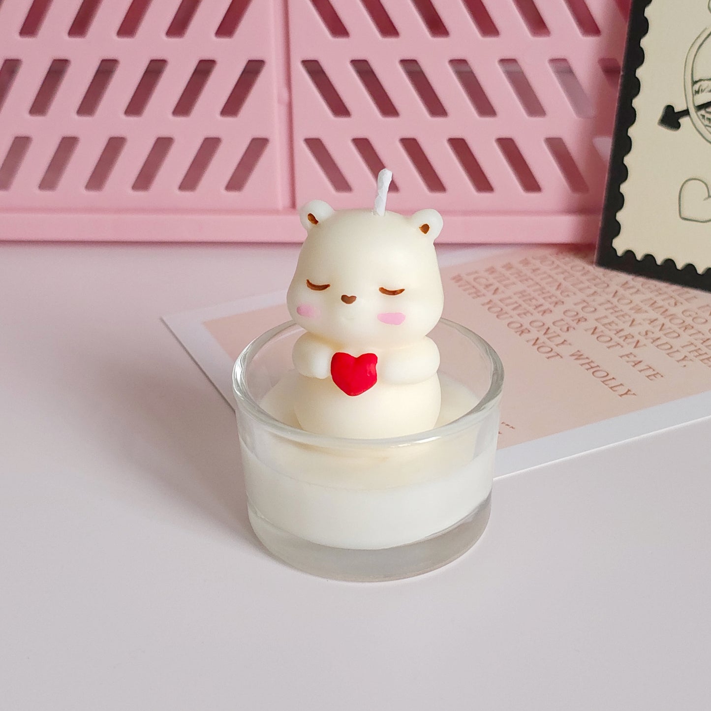 🐻 Teddy Bear Tealight Candle