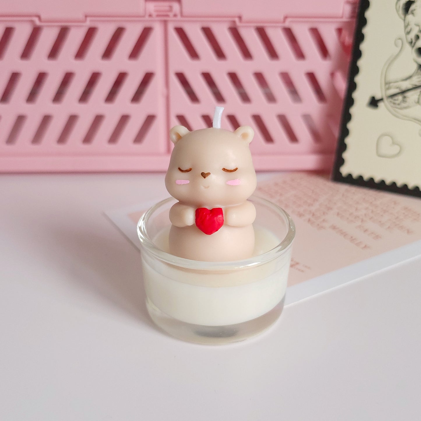 🐻 Teddy Bear Tealight Candle