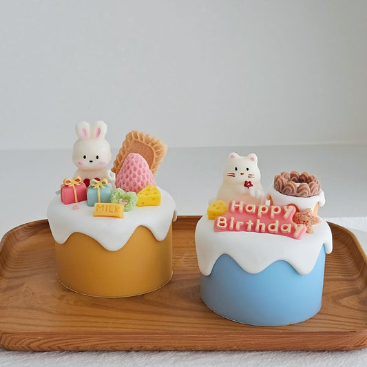 3 Inch Cake Candle Customization