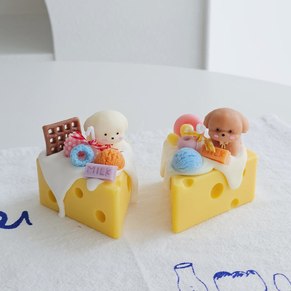 Cute Cheesecake Candle