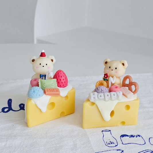 Cute Cheesecake Candle