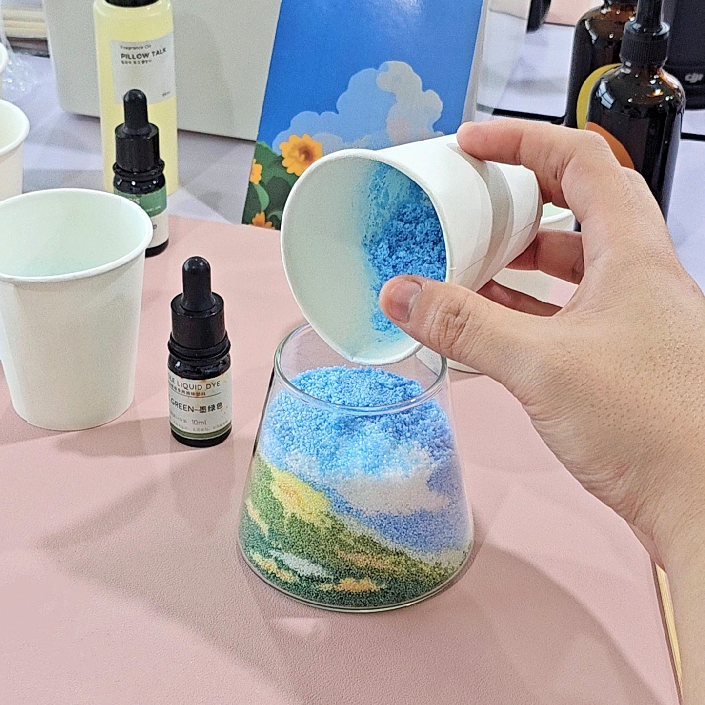 Sand Art Candle Class