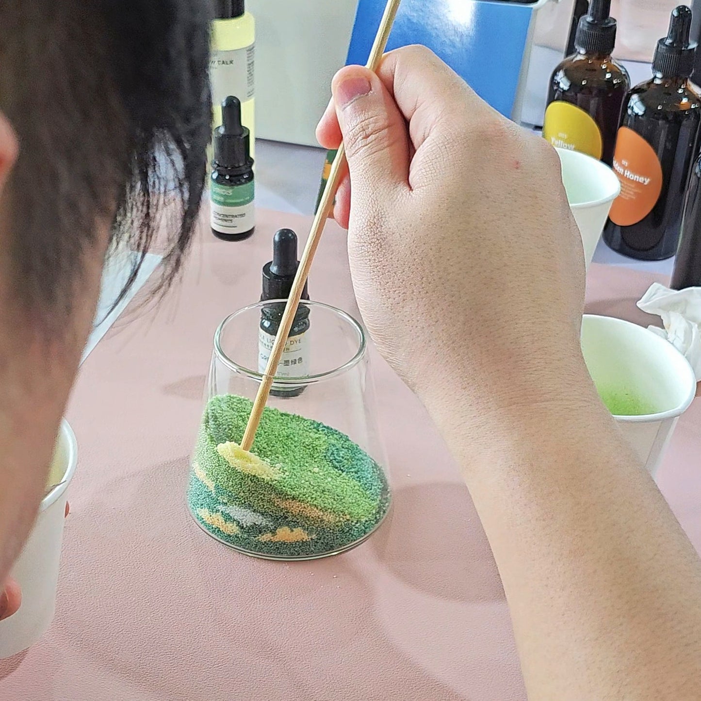 Sand Art Candle Class