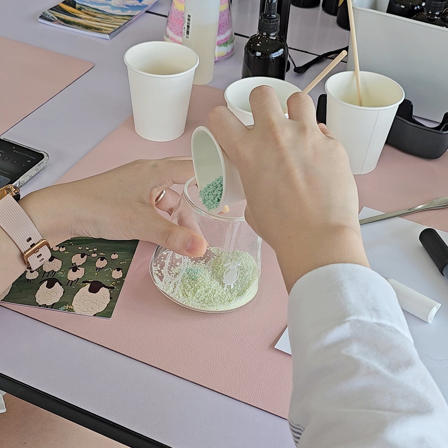 Sand Art Candle Class