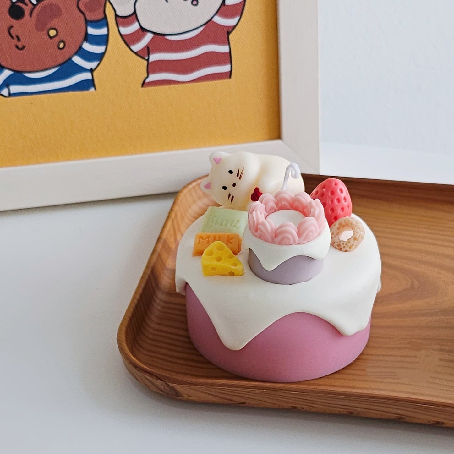 3 Inch Cake Candle Customization