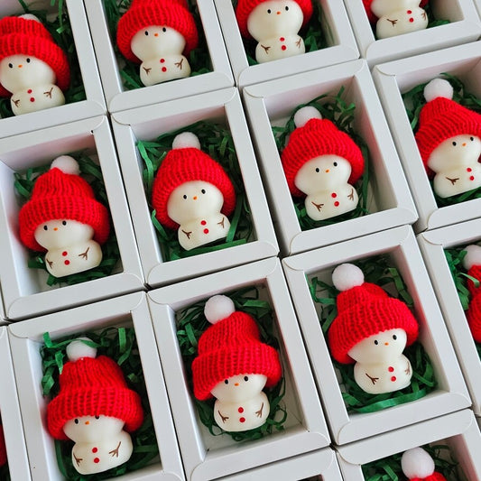 Christmas Snowman candle