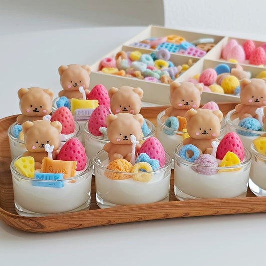 Bear Party Tealight Candle