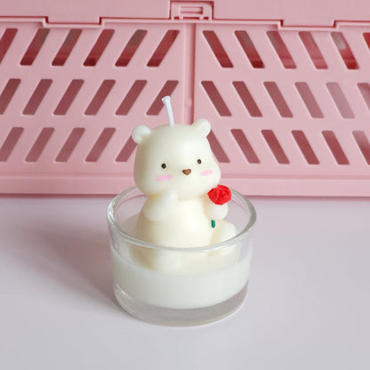 🐻 Teddy Bear Tealight Candle