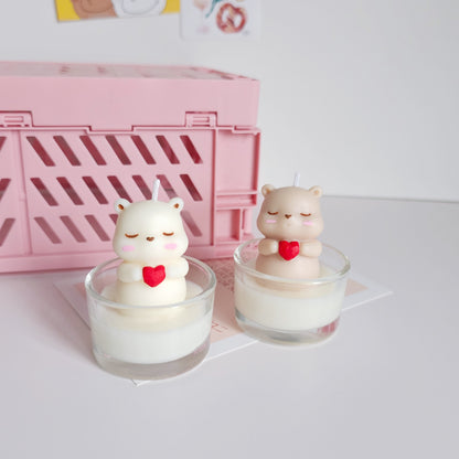 🐻 Teddy Bear Tealight Candle