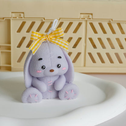 Snowy Bunny Candle