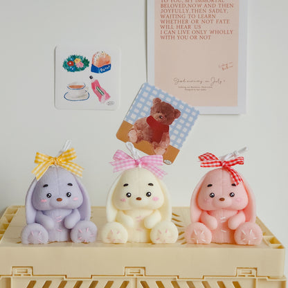 Snowy Bunny Candle