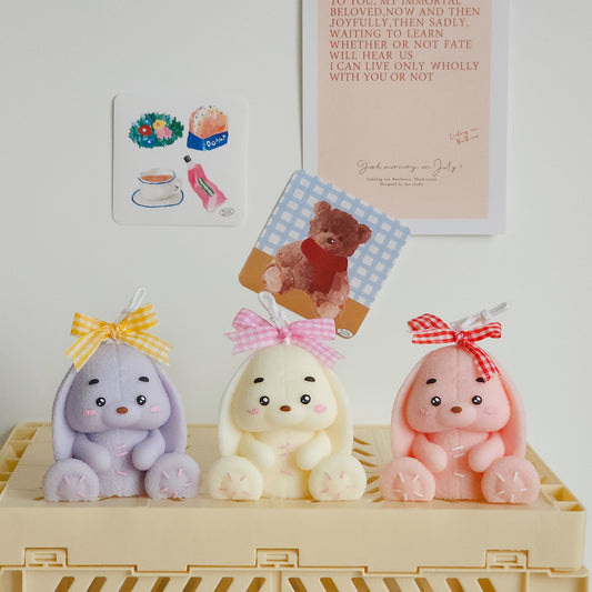 Snowy Bunny Candle