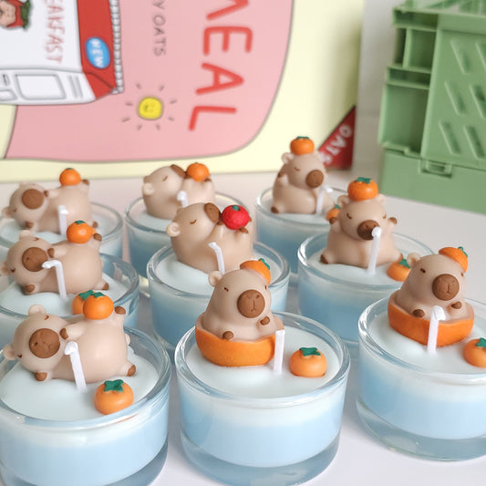 Capybara Tealight Candle