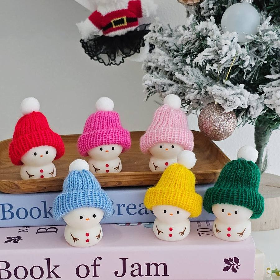 Christmas Snowman candle