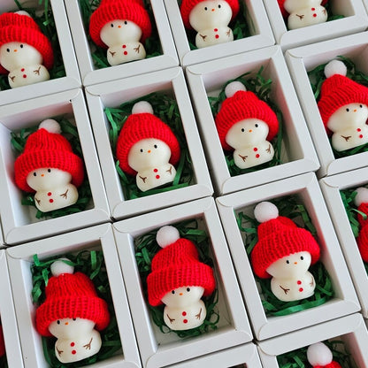 Christmas Snowman candle