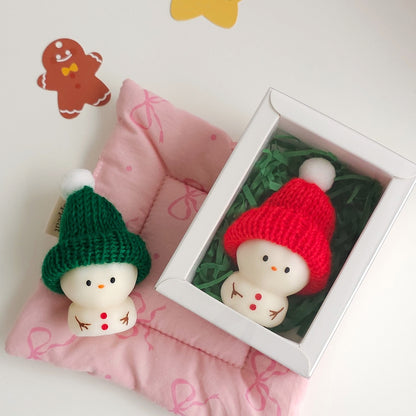 Christmas Snowman candle